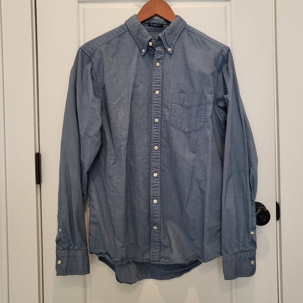 SOLD Oxford chambray button-down shirt